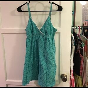 Vintage Roxy size S teal sun dress lined 👗